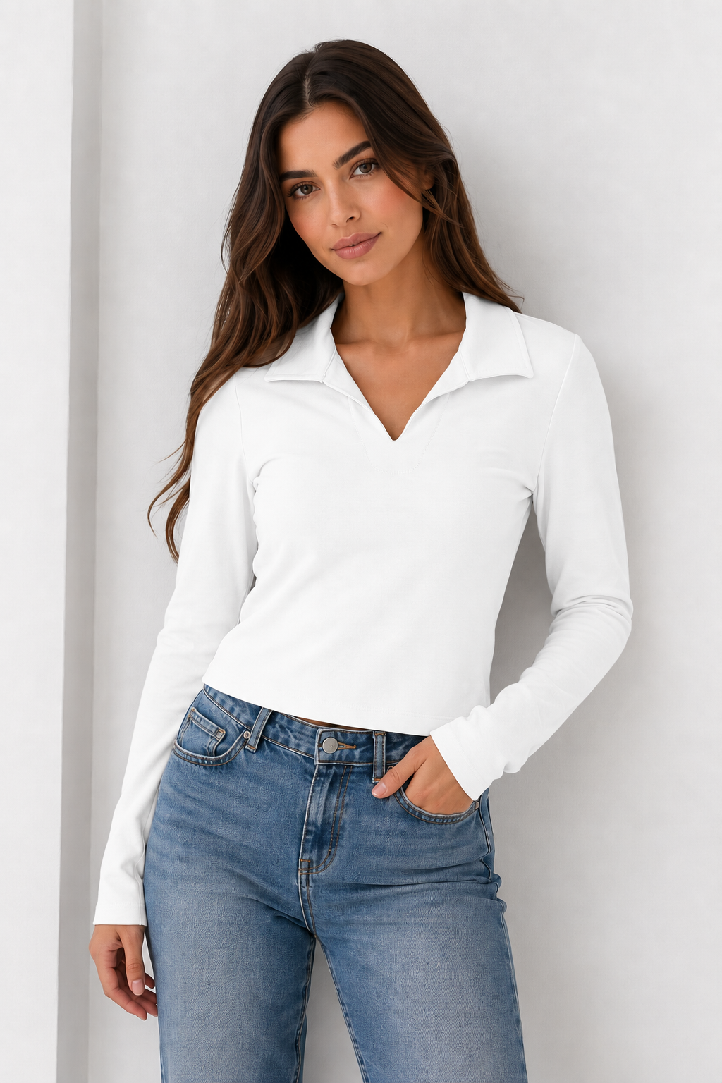 BUZO MUJER TIPO POLO