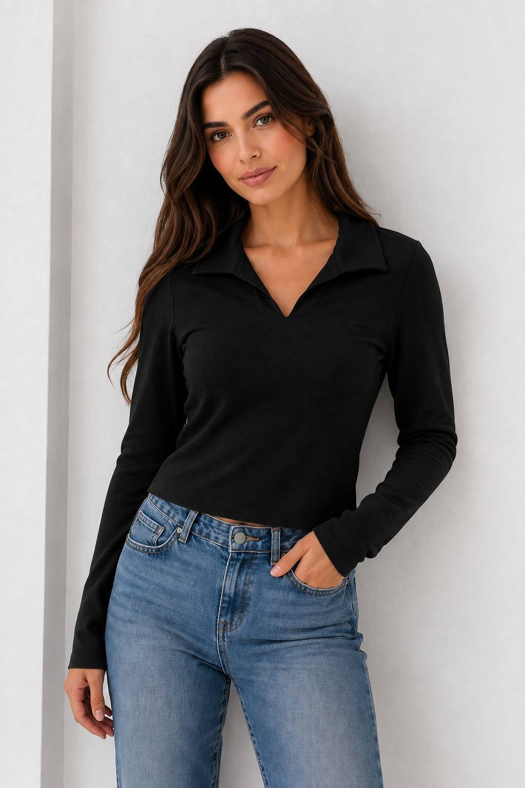 BUZO MUJER TIPO POLO