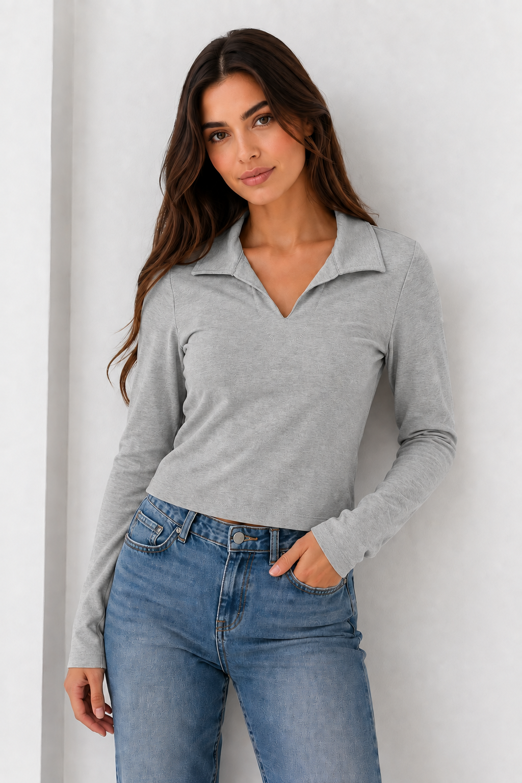 BUZO MUJER TIPO POLO
