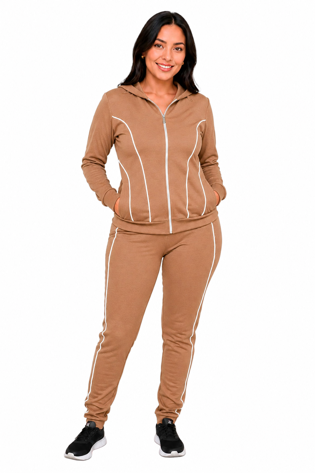 SUDADERA MUJER ROSSY SPORT REF 1400012 color CAMEL