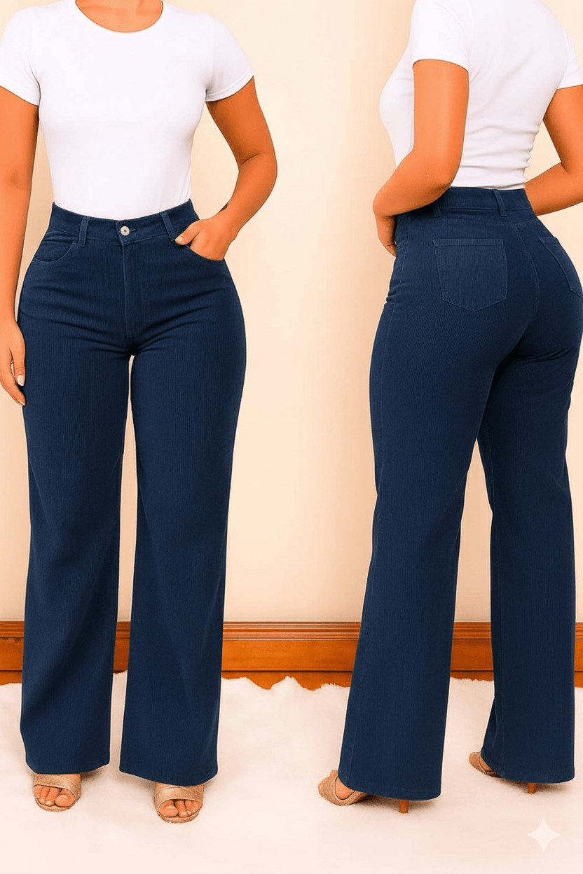 PANTALON MUJER JUAN & CO REF 562 PANA color AZUL