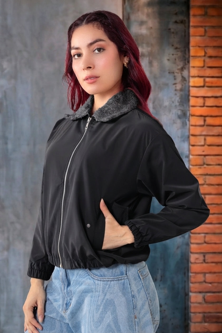 CHAQUETA MUJER DSKAFIVE REF 20203 color NEGRO