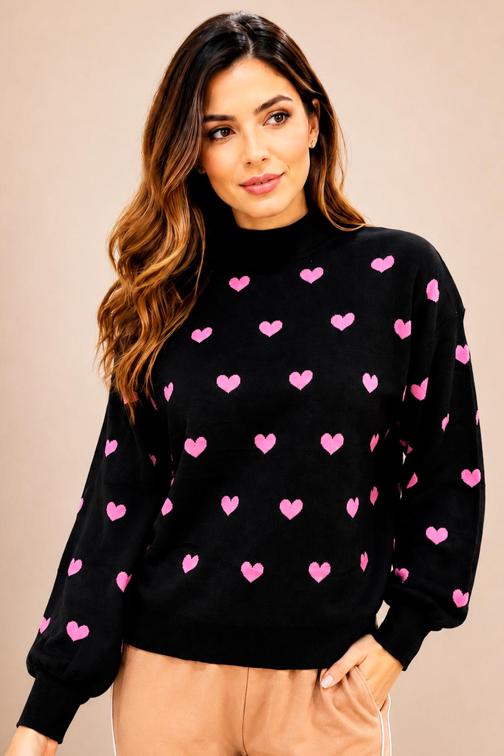 BUSO MUJER HILDA YANG REF 610 CORAZON color NEGRO