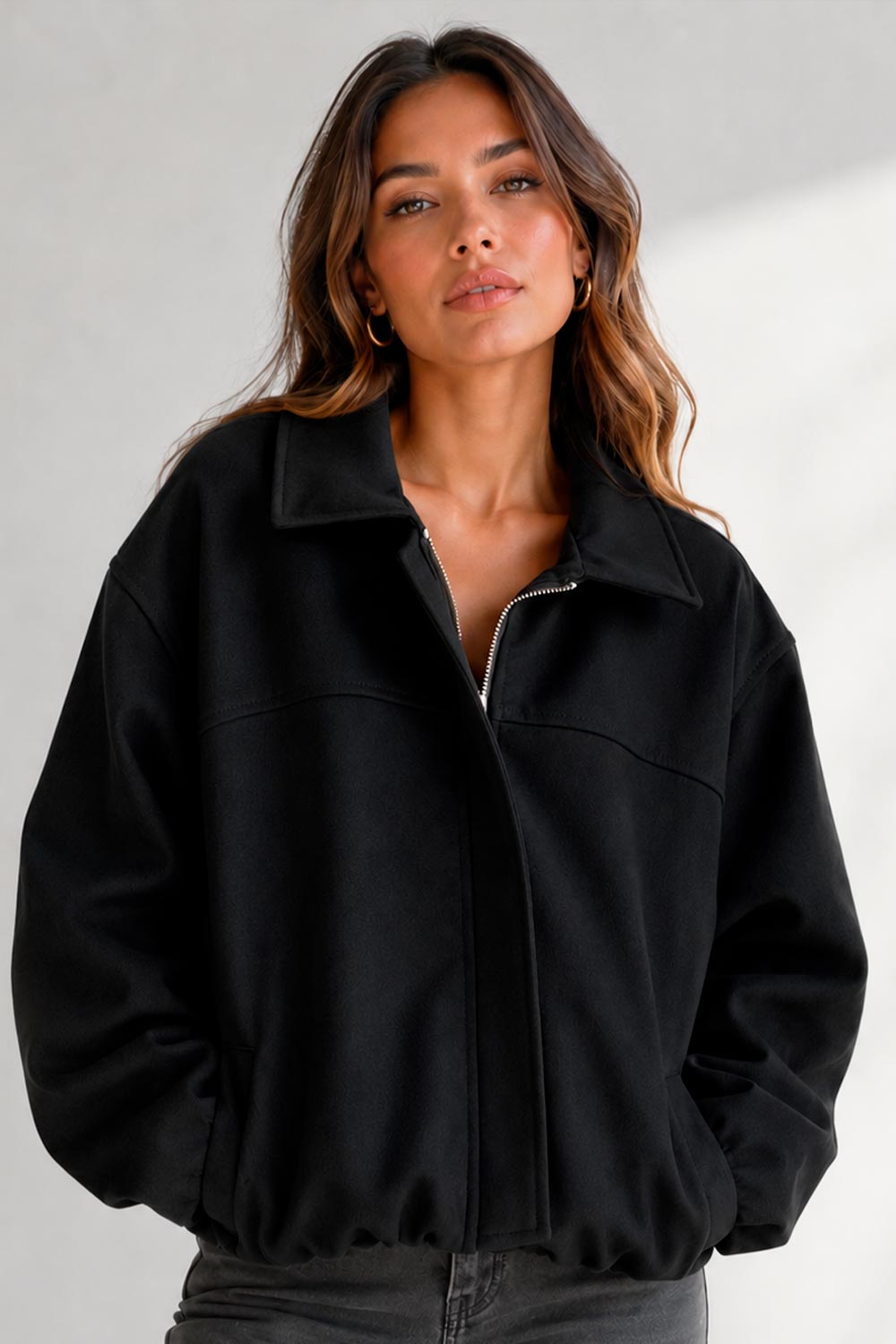 CHAQUETA MUJER DSKAFIVE REF 20213 color NEGRO