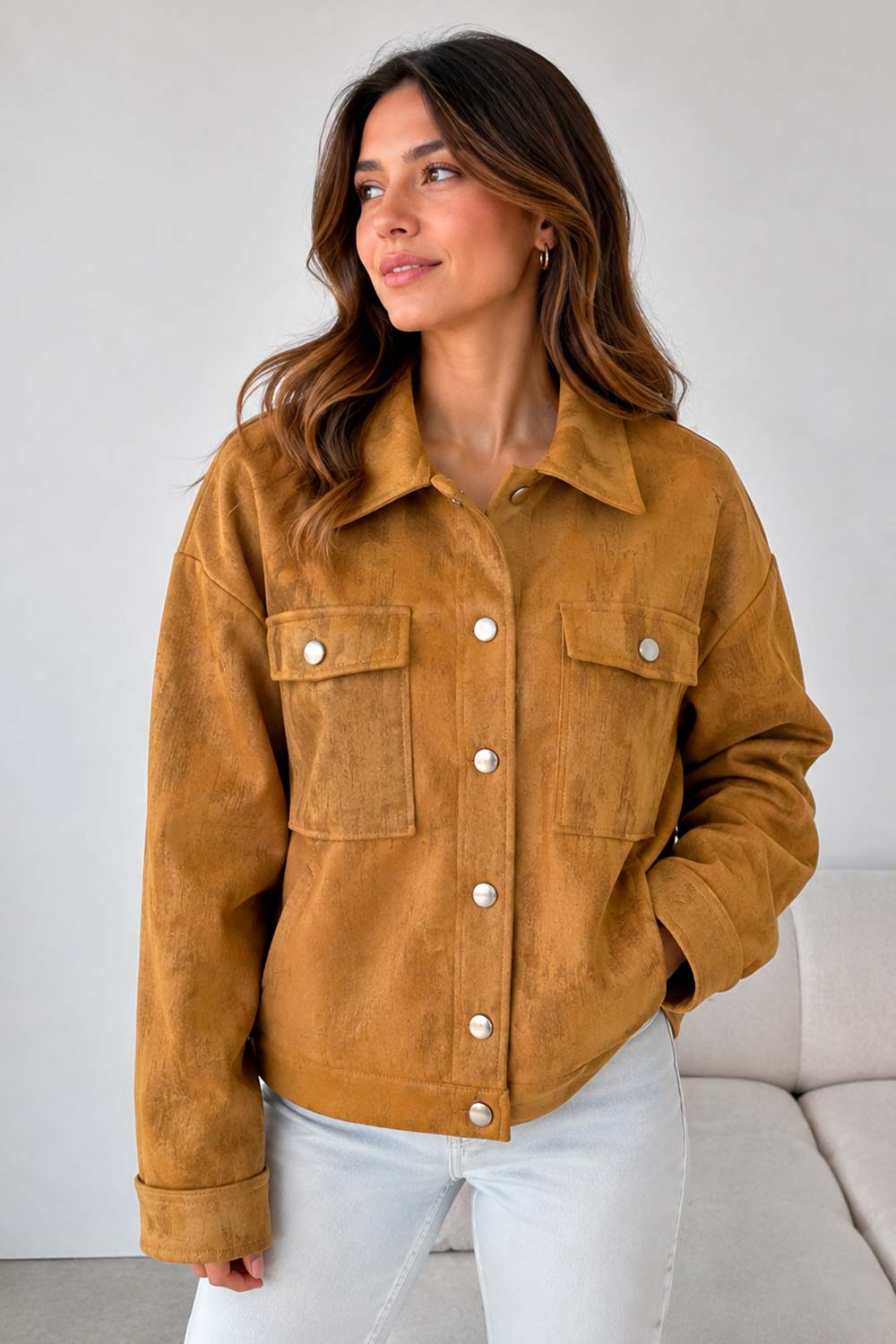 CHAQUETA MUJER ROSSY SPORT REF 1400014 color TABACO