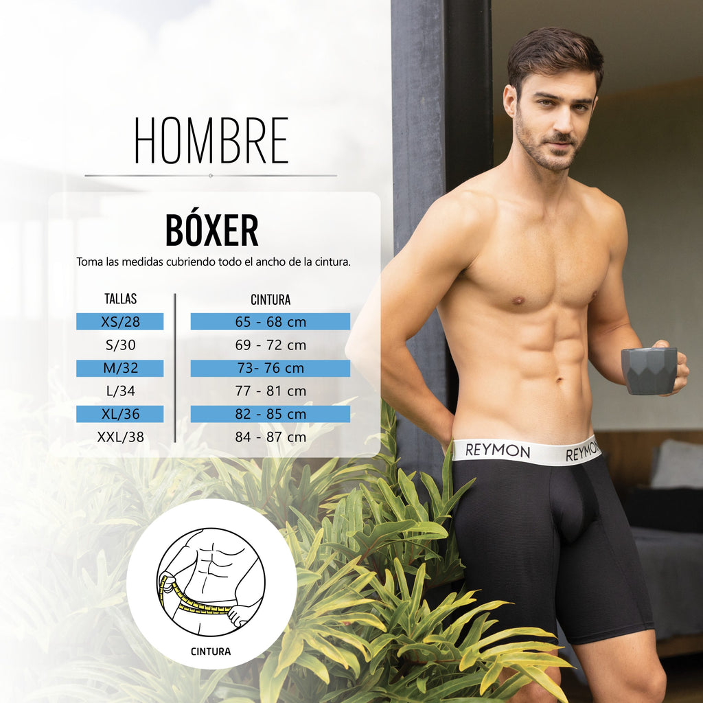 BOXER HOMBRE BRAGUETA HORIZONTAL ESTAMPADO