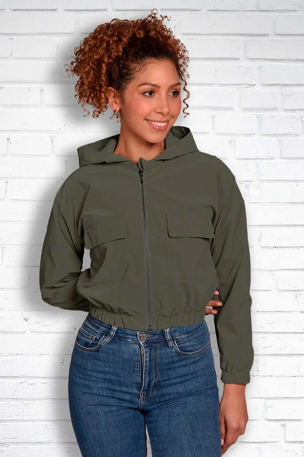 CHAQUETA MUJER DSKAFIVE REF 20118 color VERDE