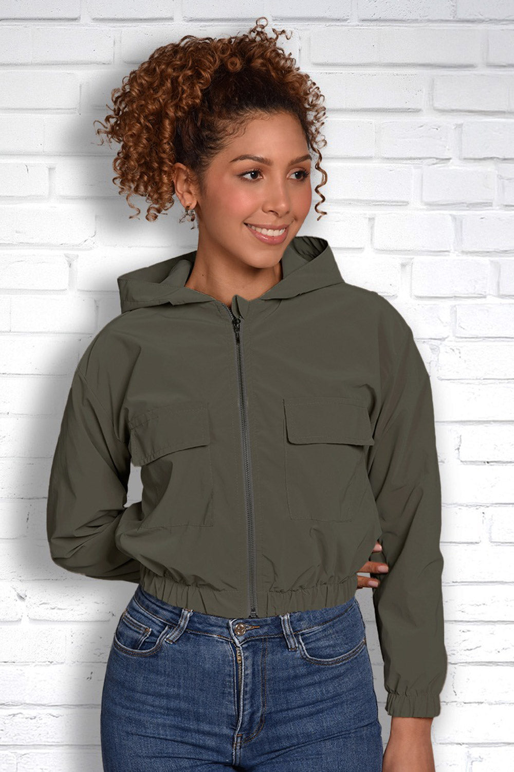 CHAQUETA MUJER DSKAFIVE REF 20118 color VERDE