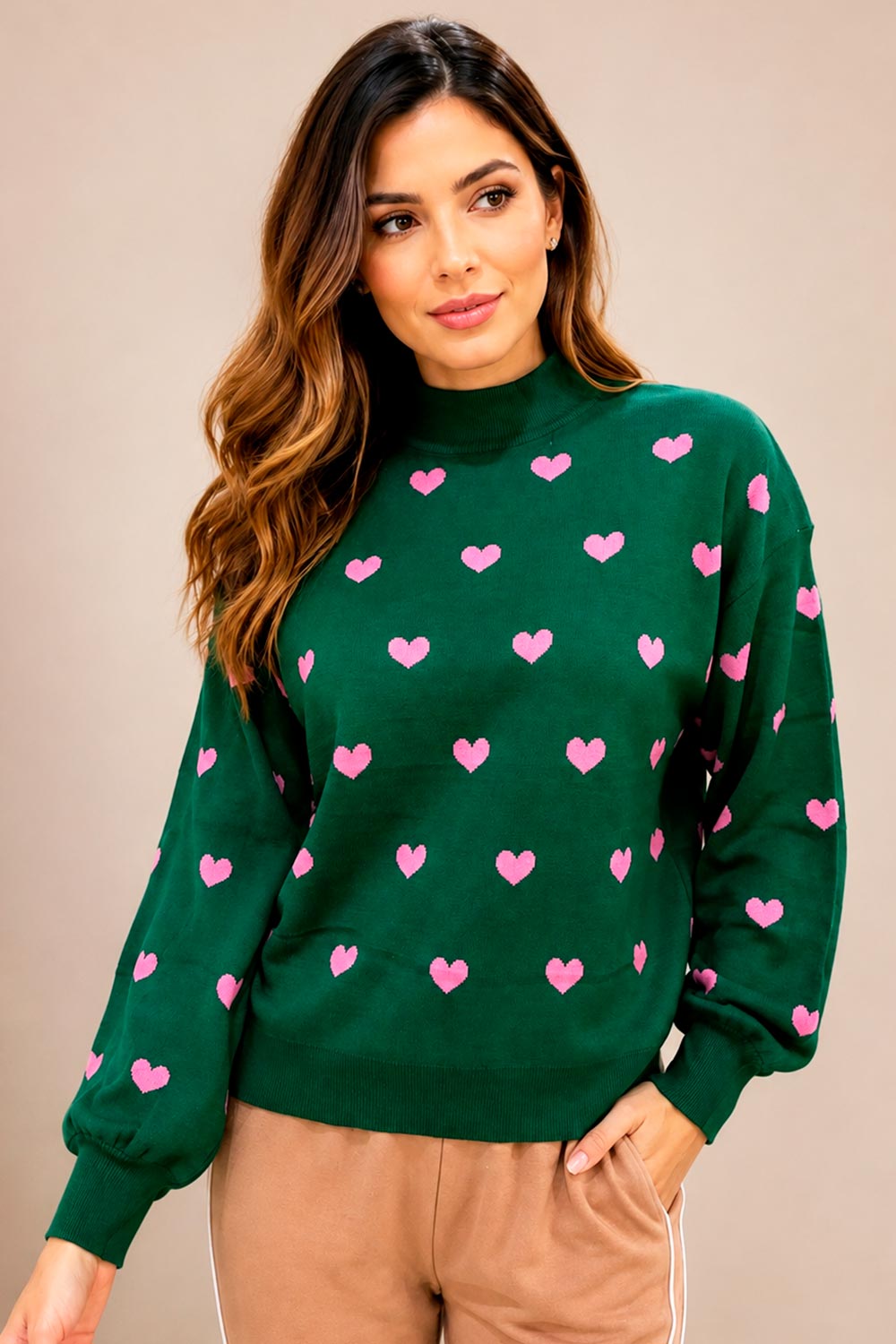 BUSO MUJER HILDA YANG REF 610 CORAZON color VERDE