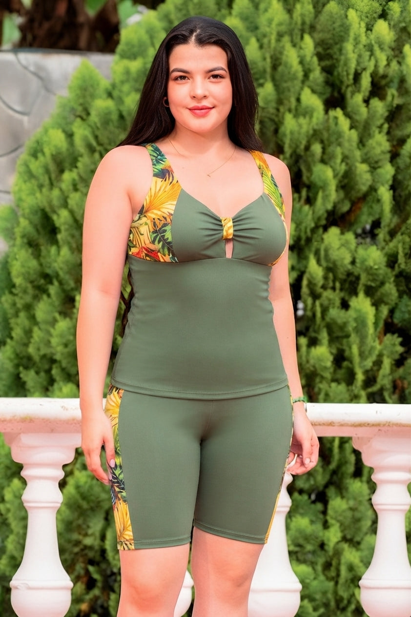 ROPA BAÑO MUJER SAFALA REF 2060 color VERDE MILITAR