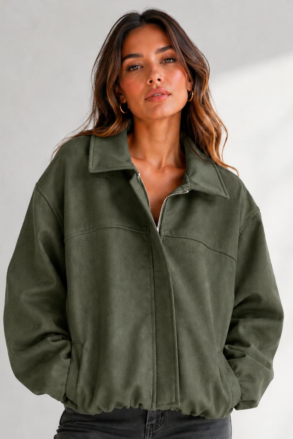 CHAQUETA MUJER DSKAFIVE REF 20213 color VERDE
