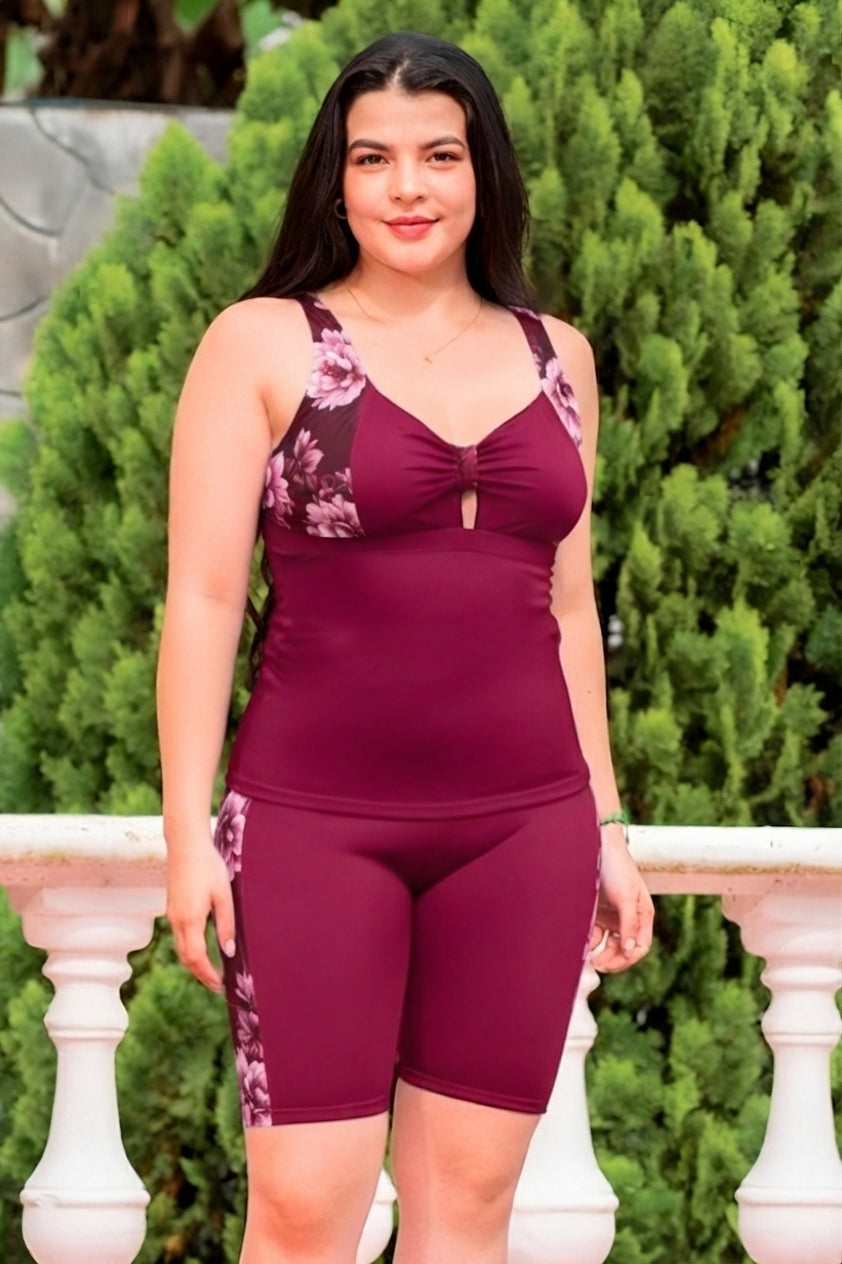 ROPA BAÑO MUJER SAFALA REF 2060 color VINOTINTO